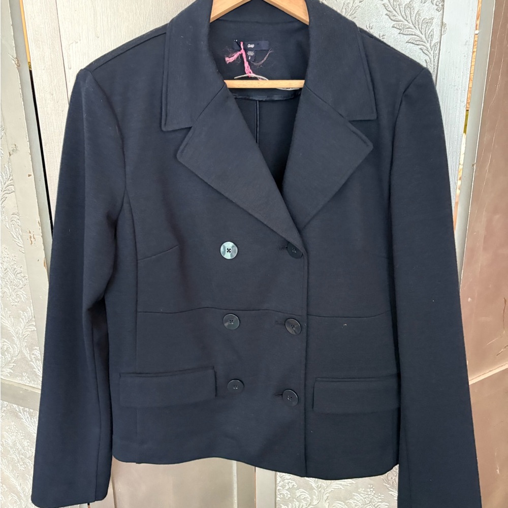 Gap Classic Black Double-Breasted Women's Jacket